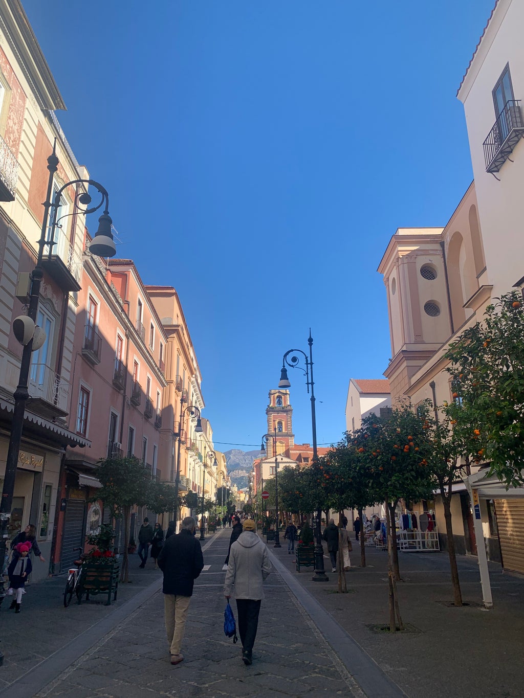 Image of Corso Italia, the main street in Sorrento, Italy