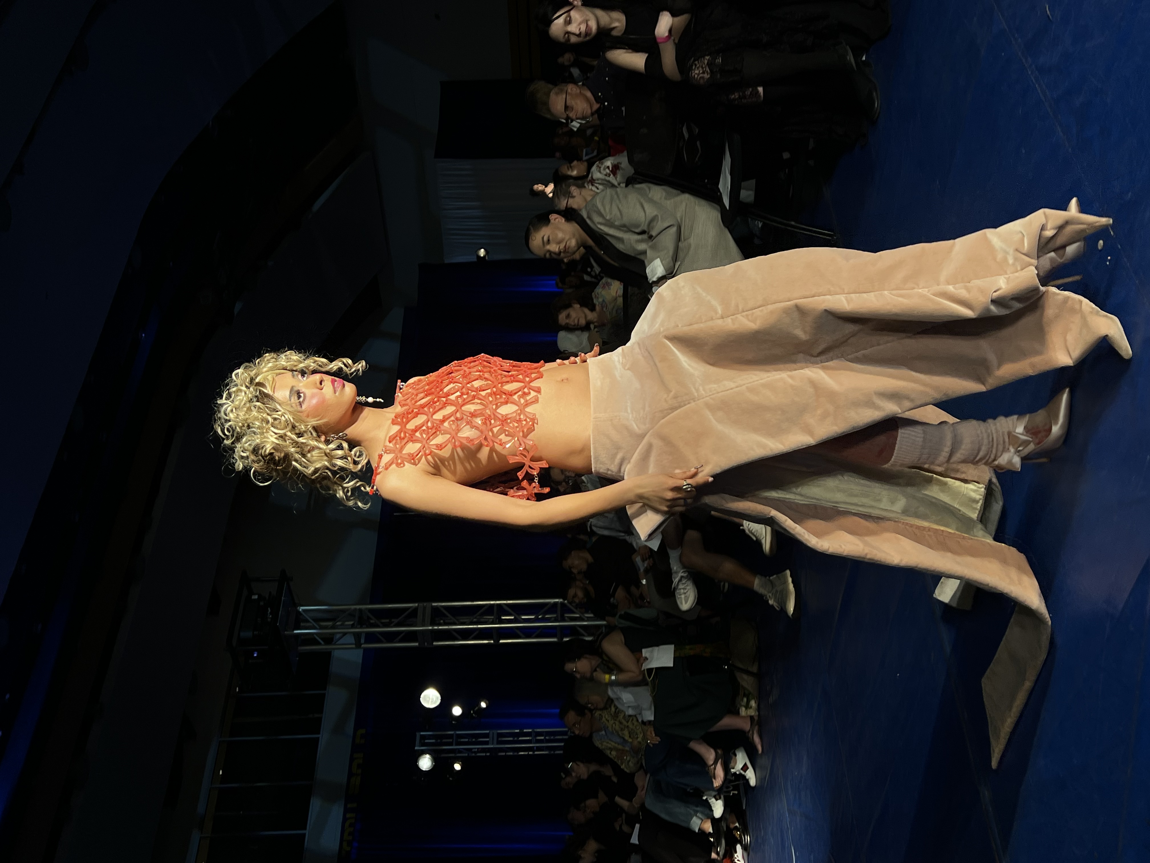 Model showcases Delfina Russo\'s designs on the Mass Exodus runway.