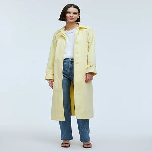 madewell belted trench coat