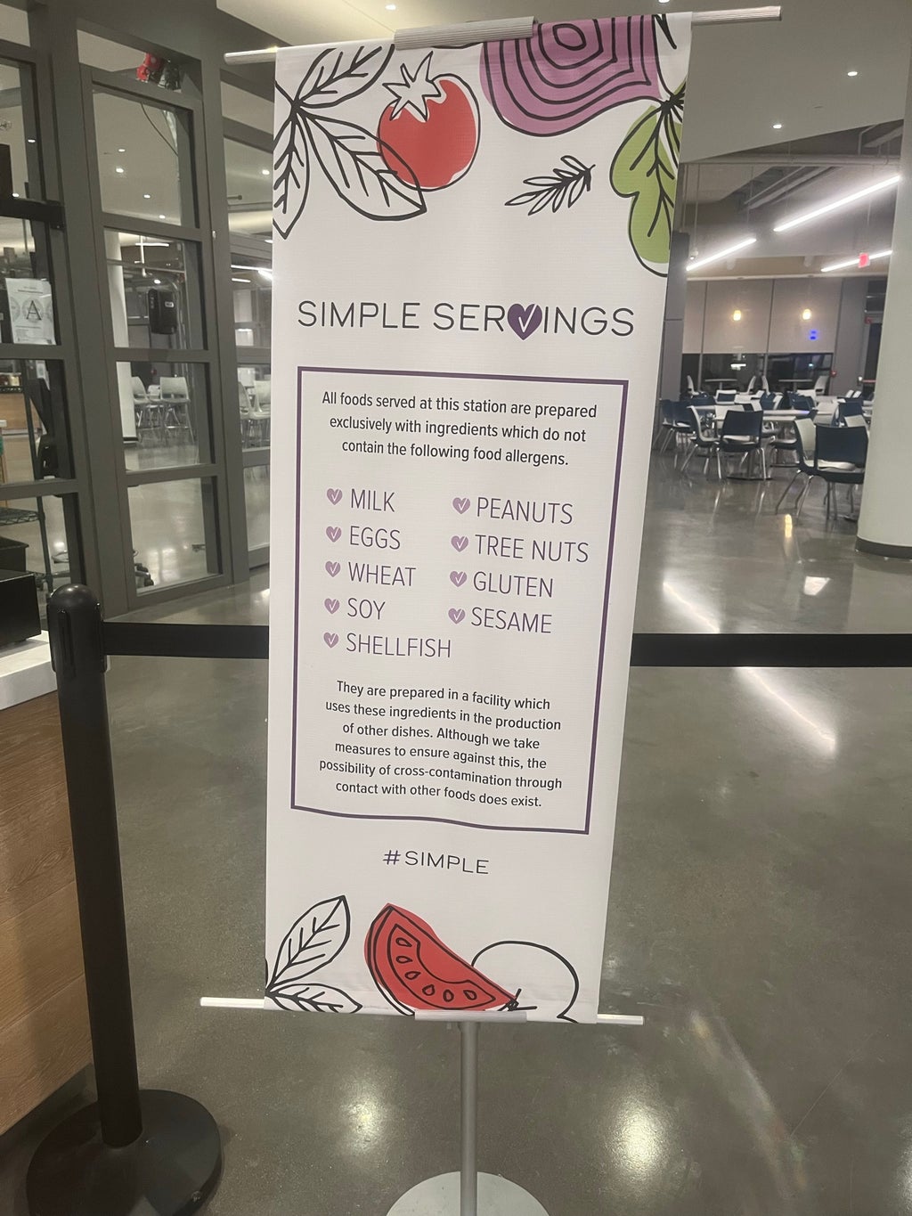 Dining options on campus