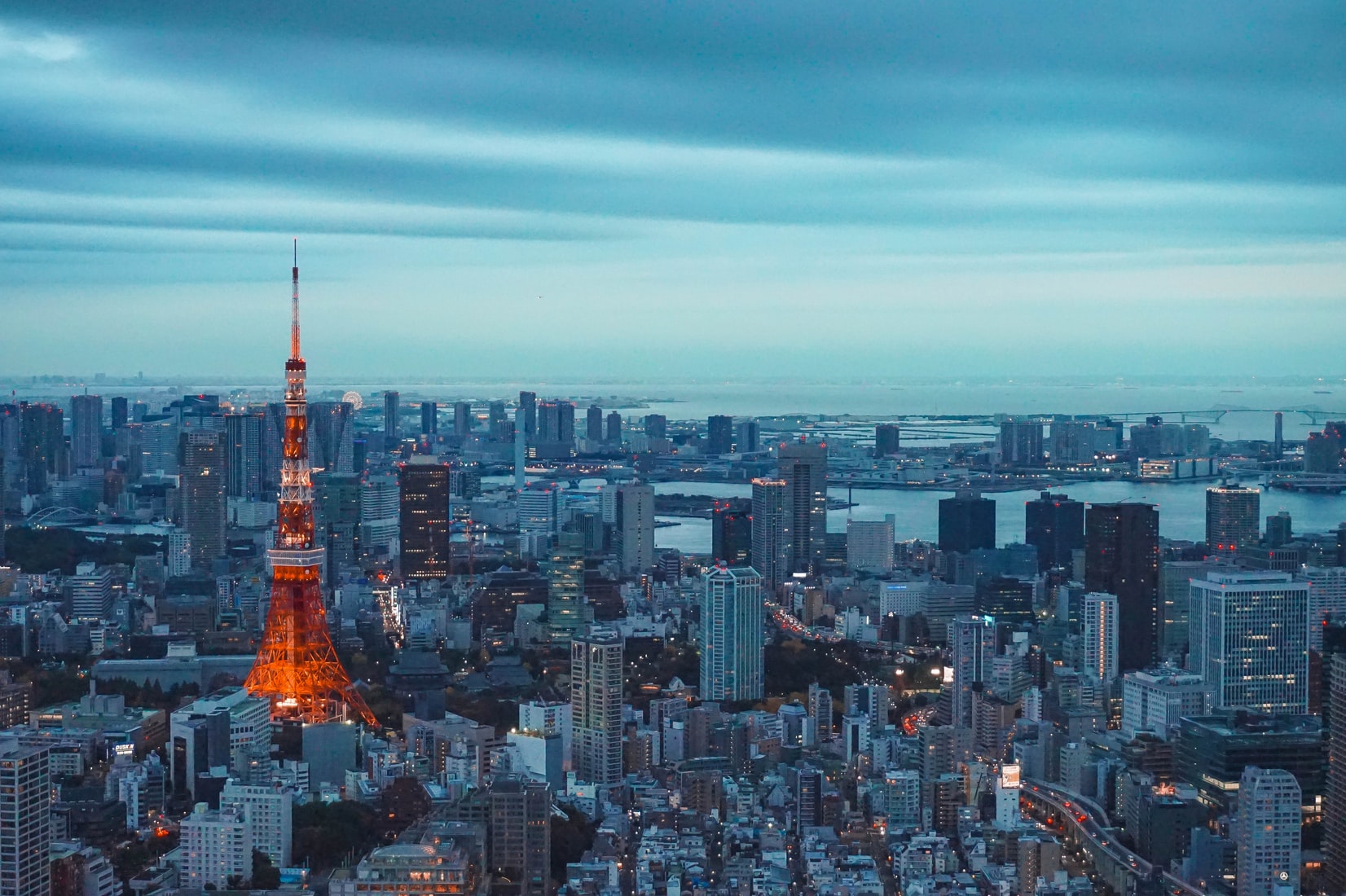 Tokyo skyline at night
