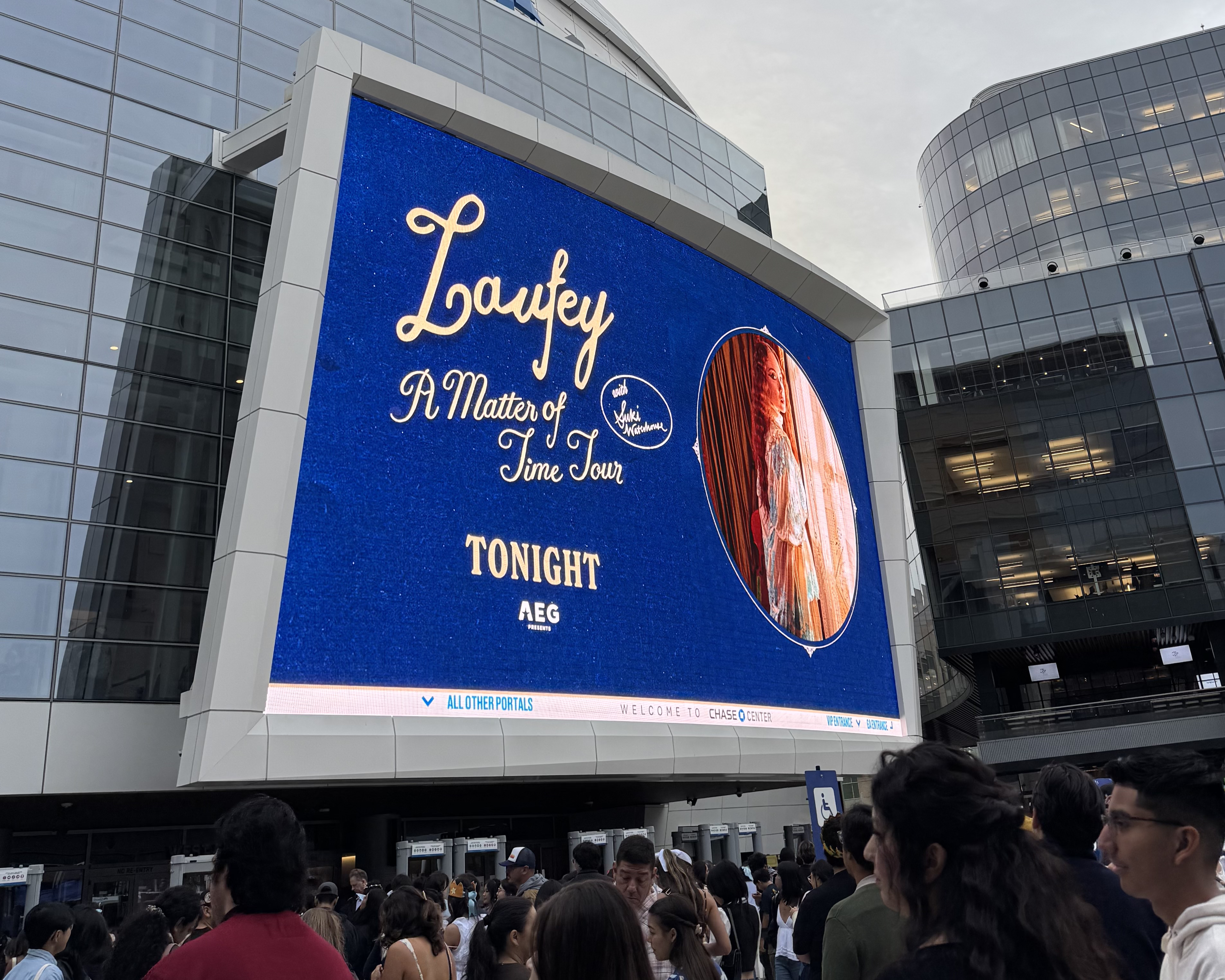 Photo for Laufey\'s concert of outside the Chase Center