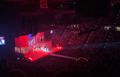 A photo of the XL Center stage during Sweet n\' Short tour