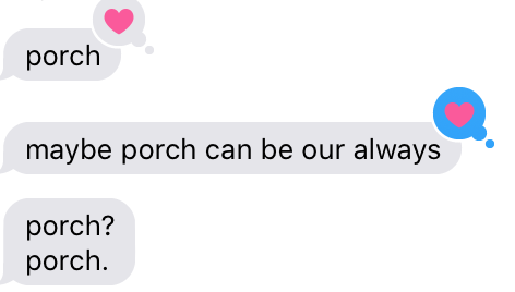 porch text
