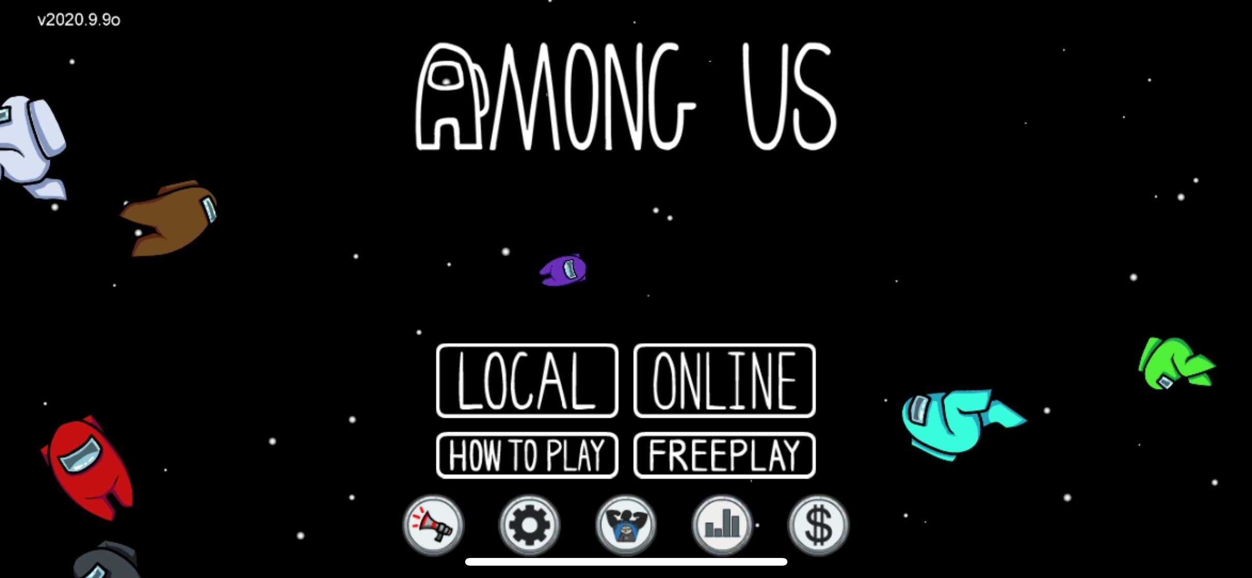 Screen shot from game Among Us