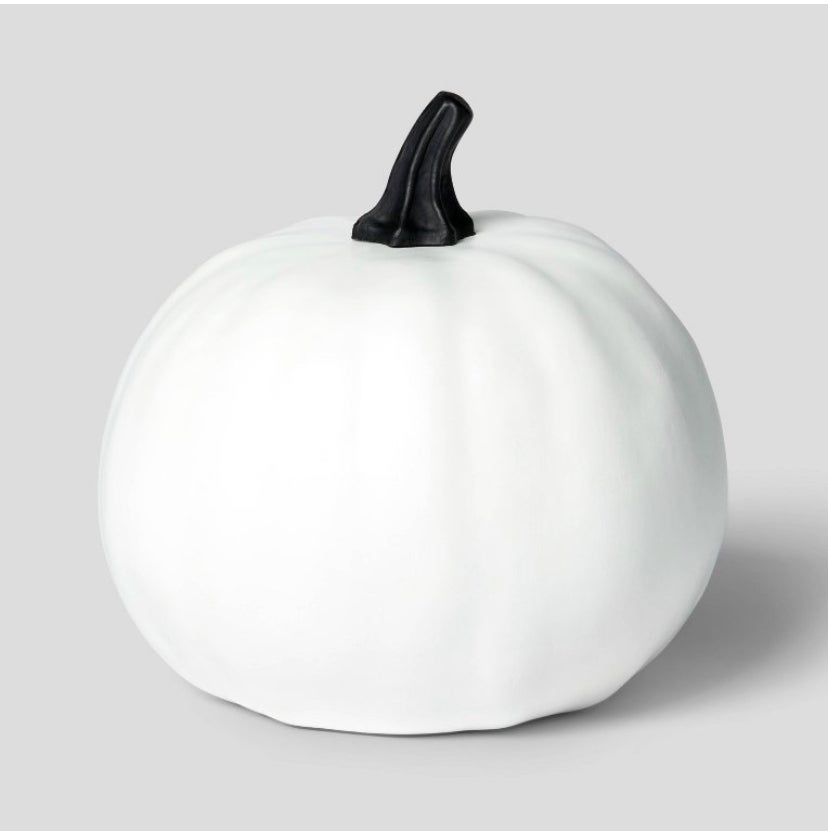 Decorative white pumpkin