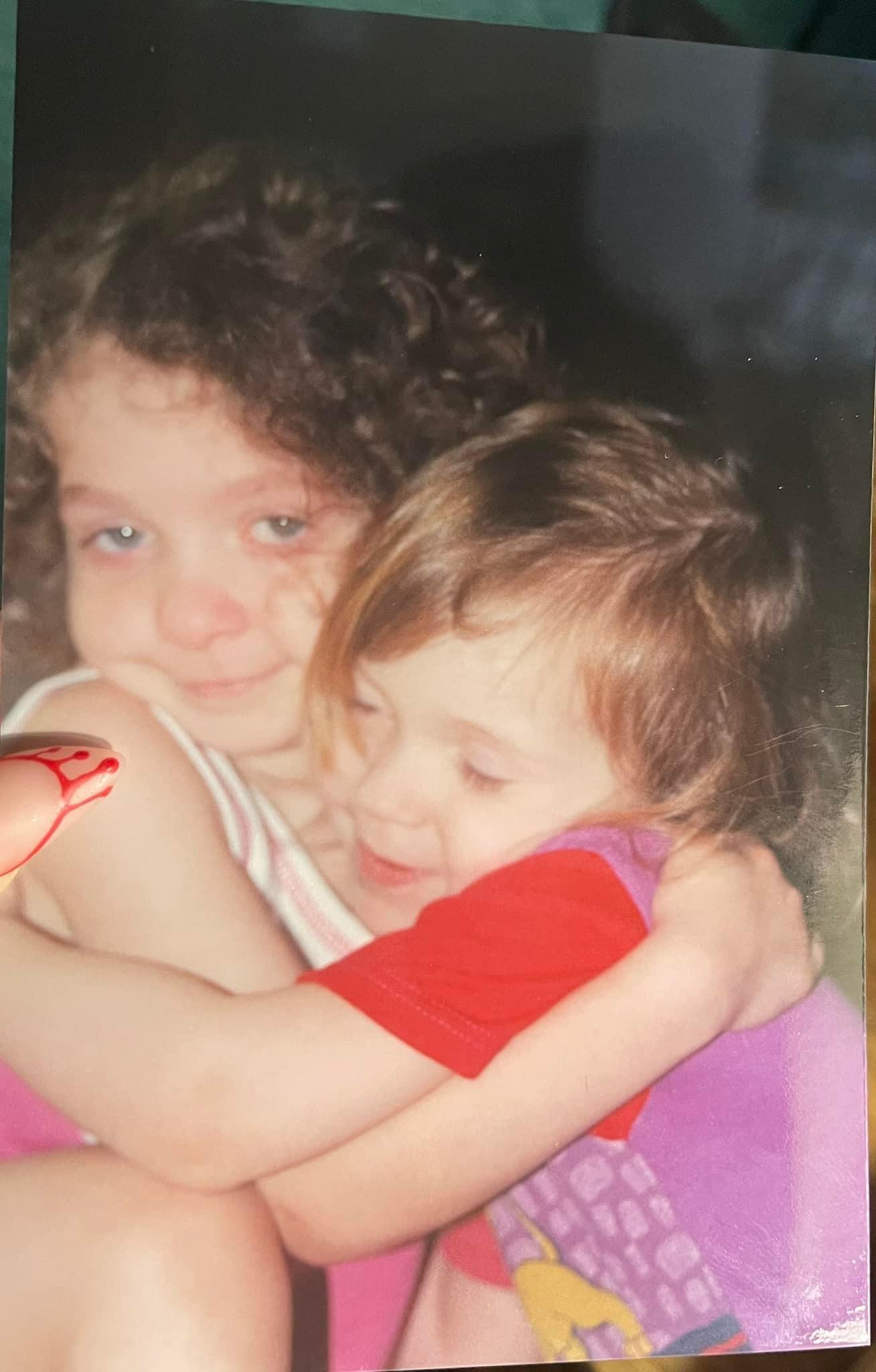 My sister and I as kids