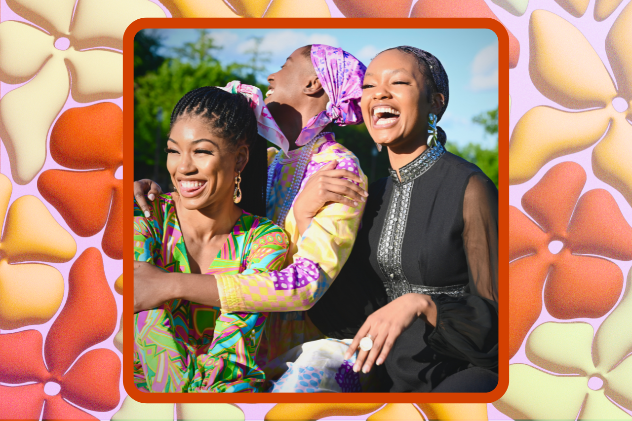 black women smiling on juneteenth