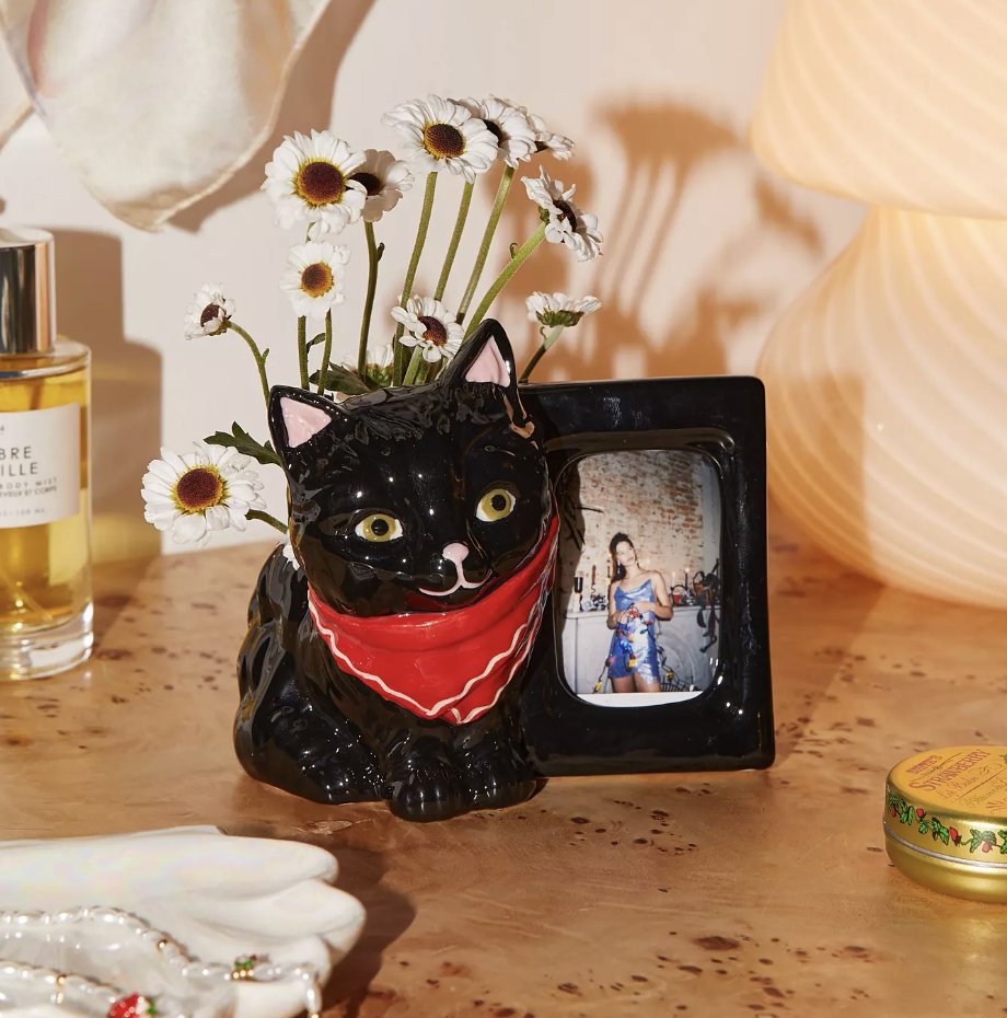 Cat INSTAX MINI Ceramic Picture Frame Vase