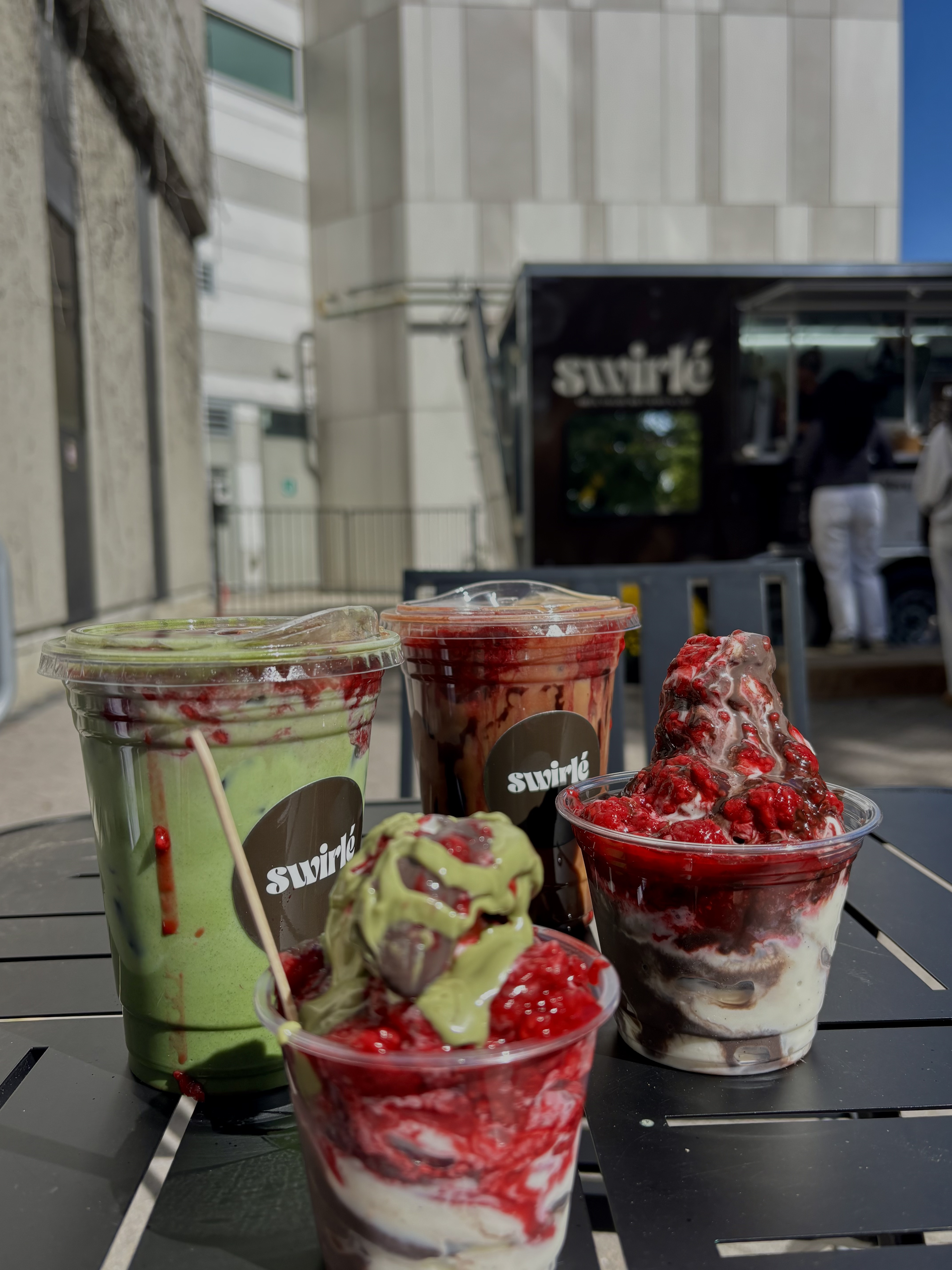 coffee and soft serve at food truck
