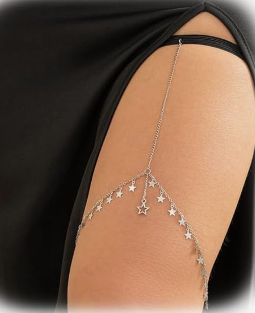 star tassel thigh chain