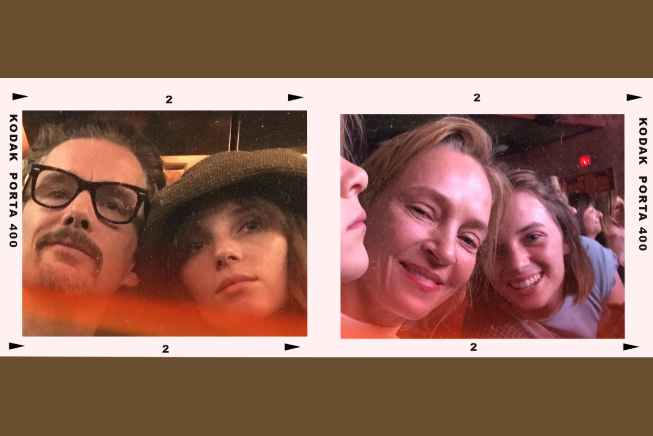 maya hawke with ethan hawke and uma thurman