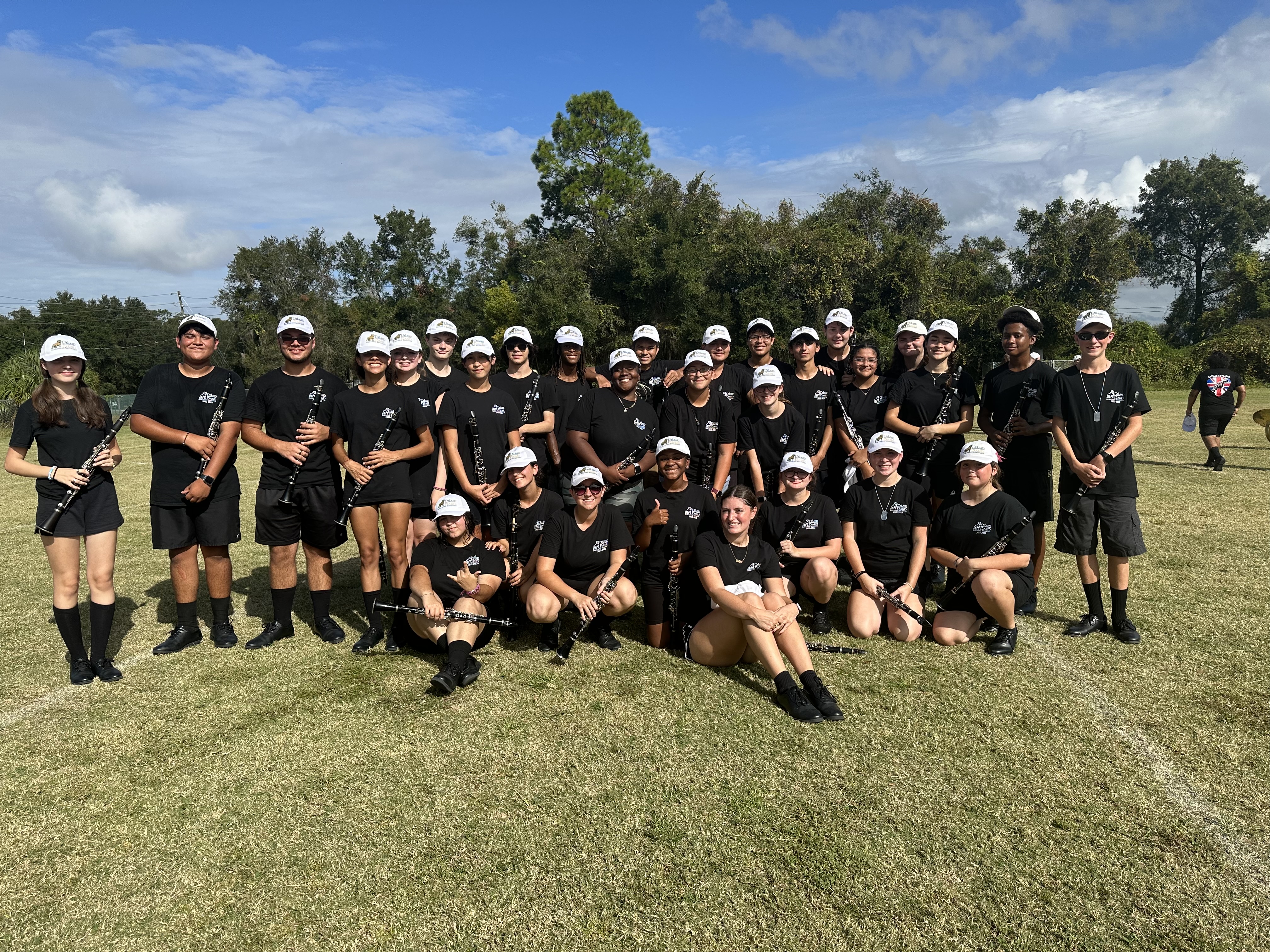 Group of people on field