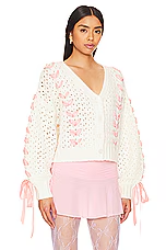 heart ribbon sweater