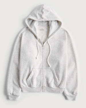 white zip up hoodie college clothing essentials