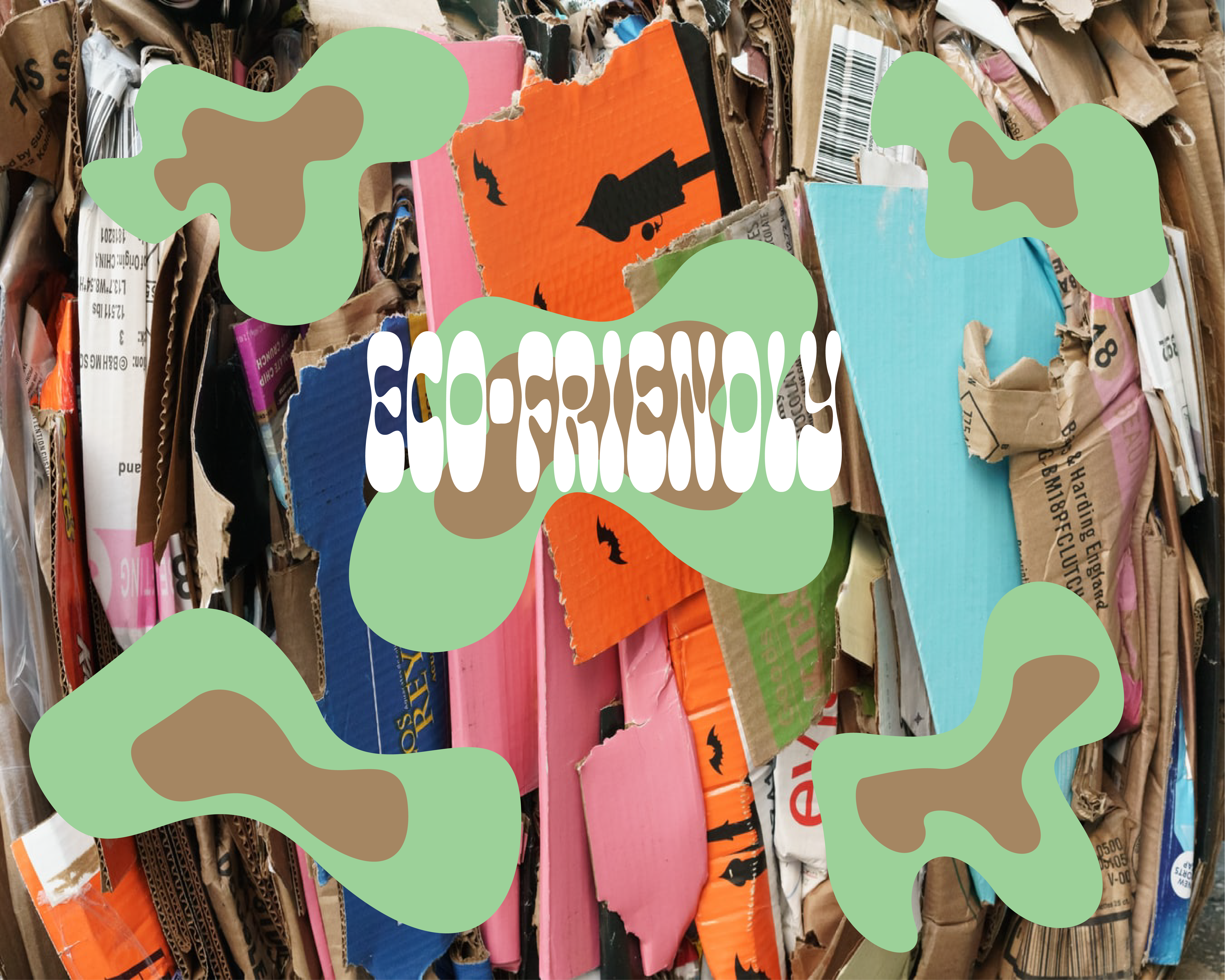 A design I made for eco-friendly with a photo from UnSplash.