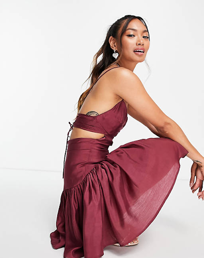 red maxi dress spring outfits