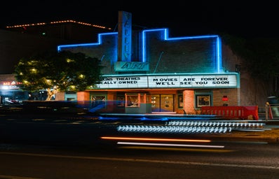 Movie theater entrance