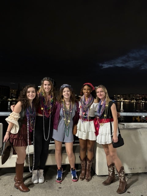Gasparilla festival outfits and beads
