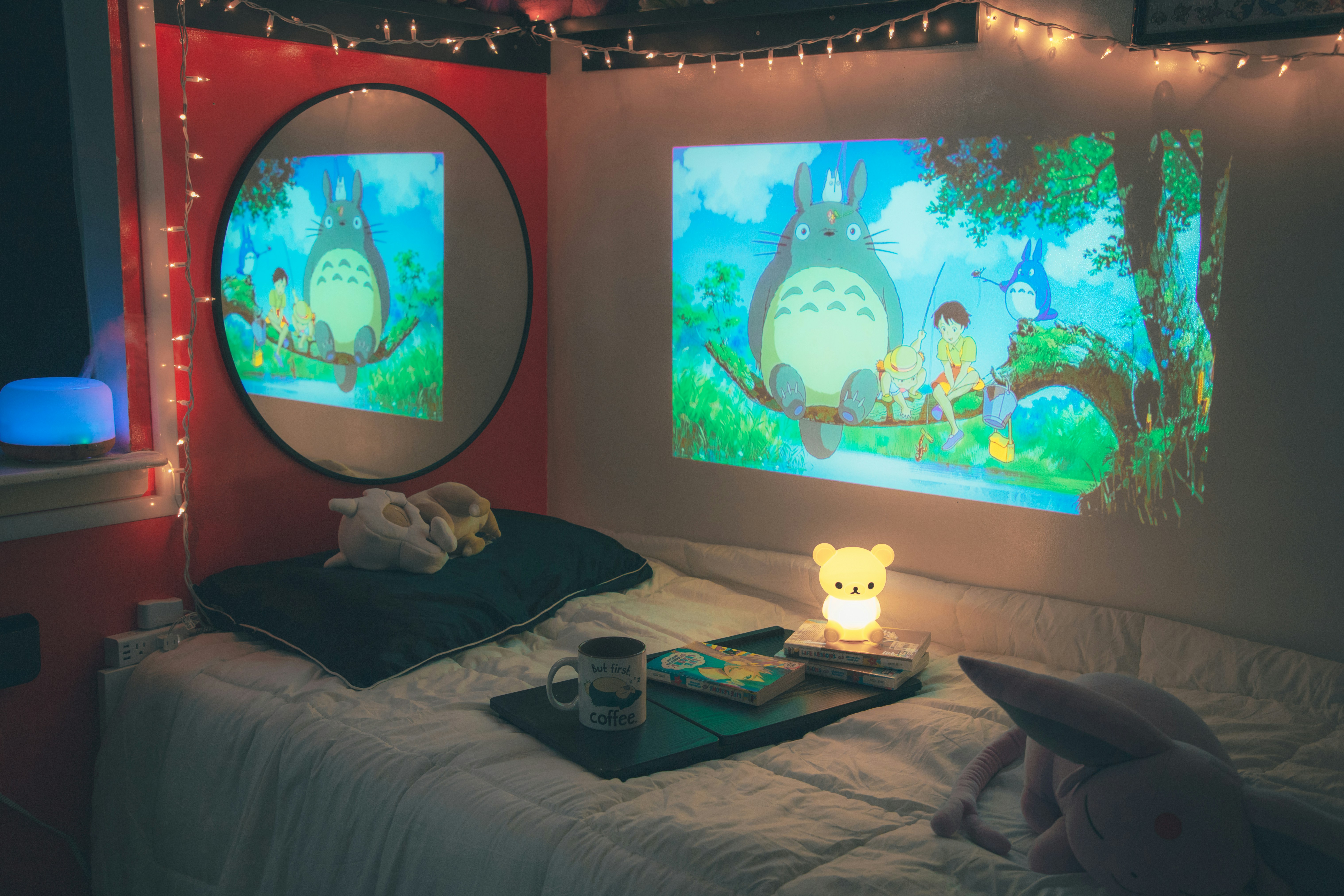 Studio Ghibli movie on film projector