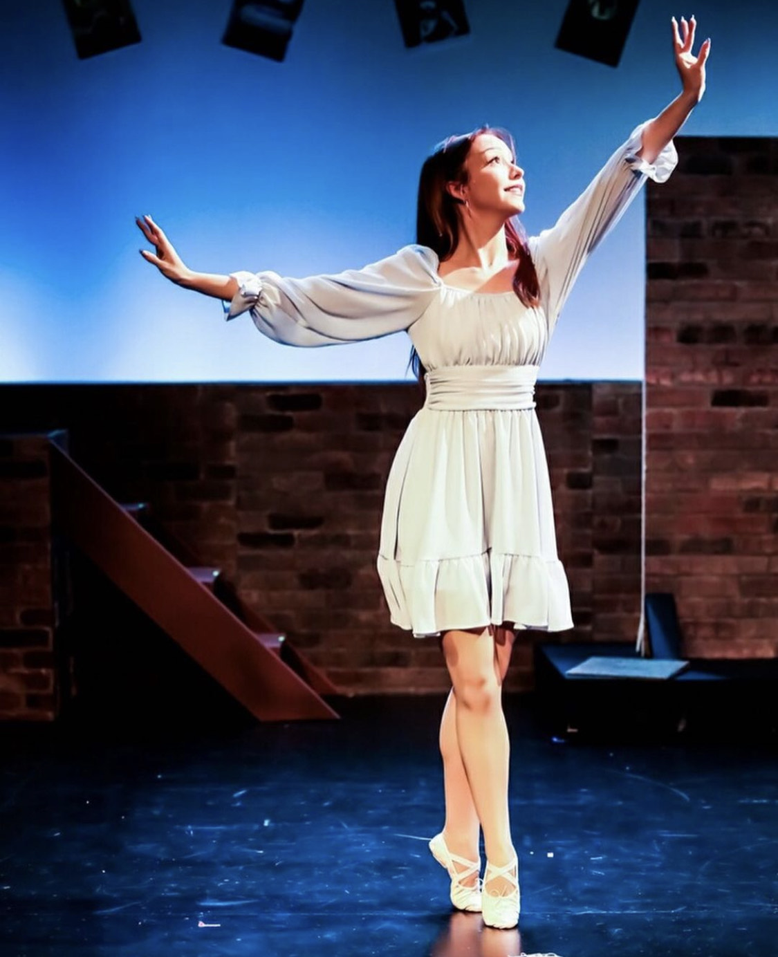 Gabriela performing in the musical Urinetown