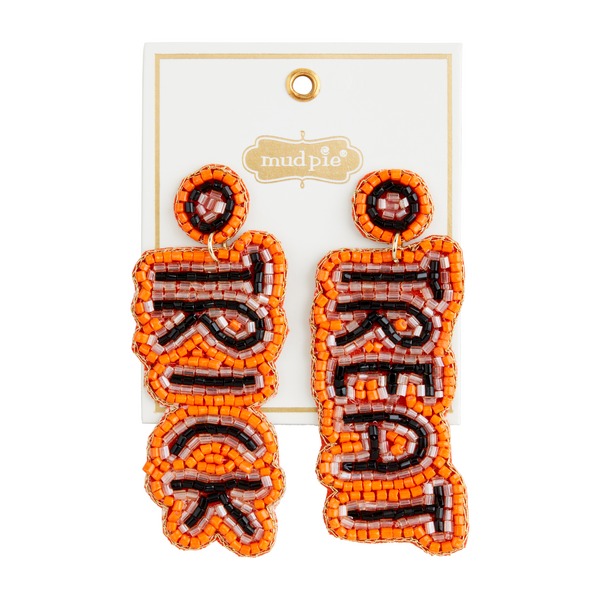 Mud Pie Trick or Treat Beaded Earrings