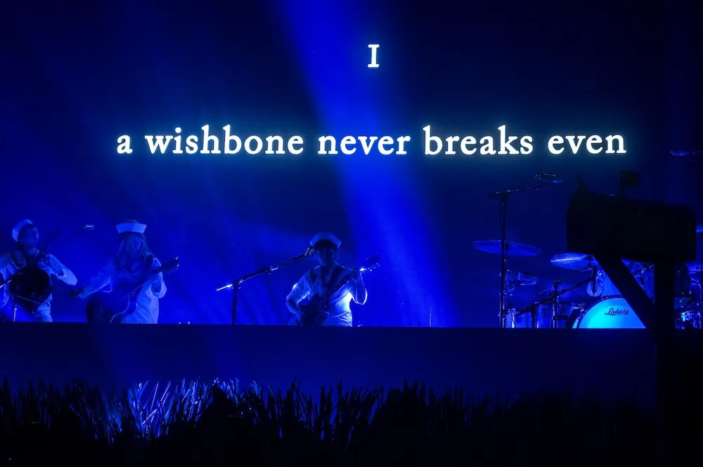 A projection stating \