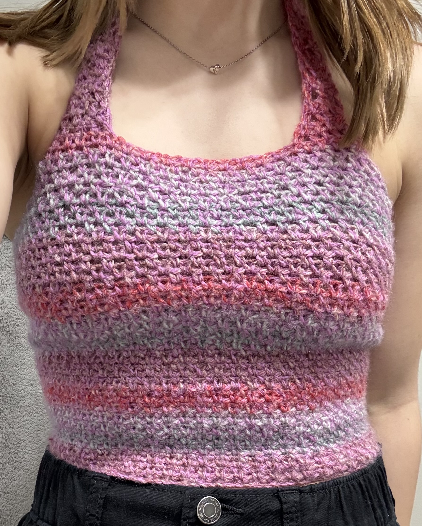 crochet top front