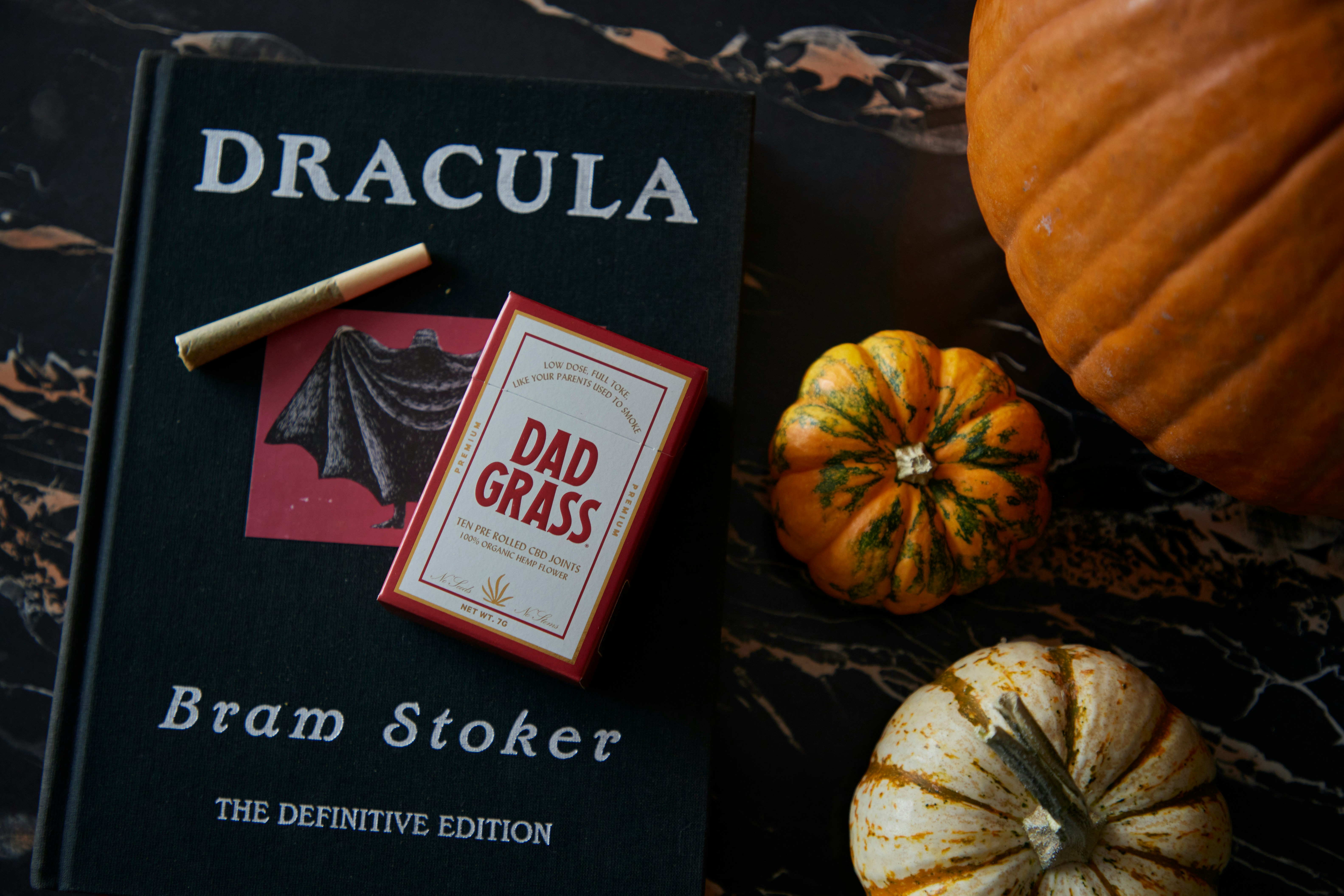 Dracula book on a table
