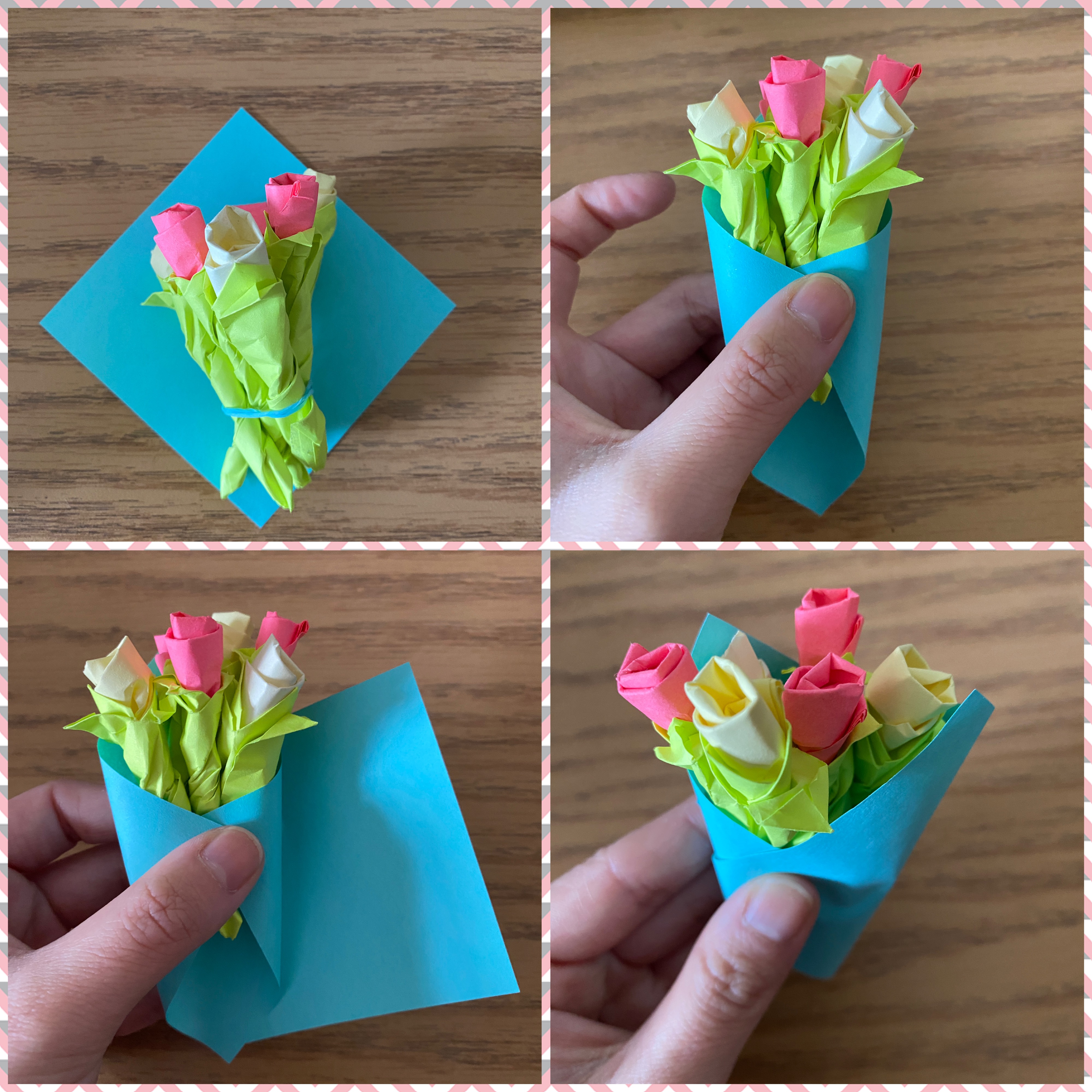 sticky note flowers