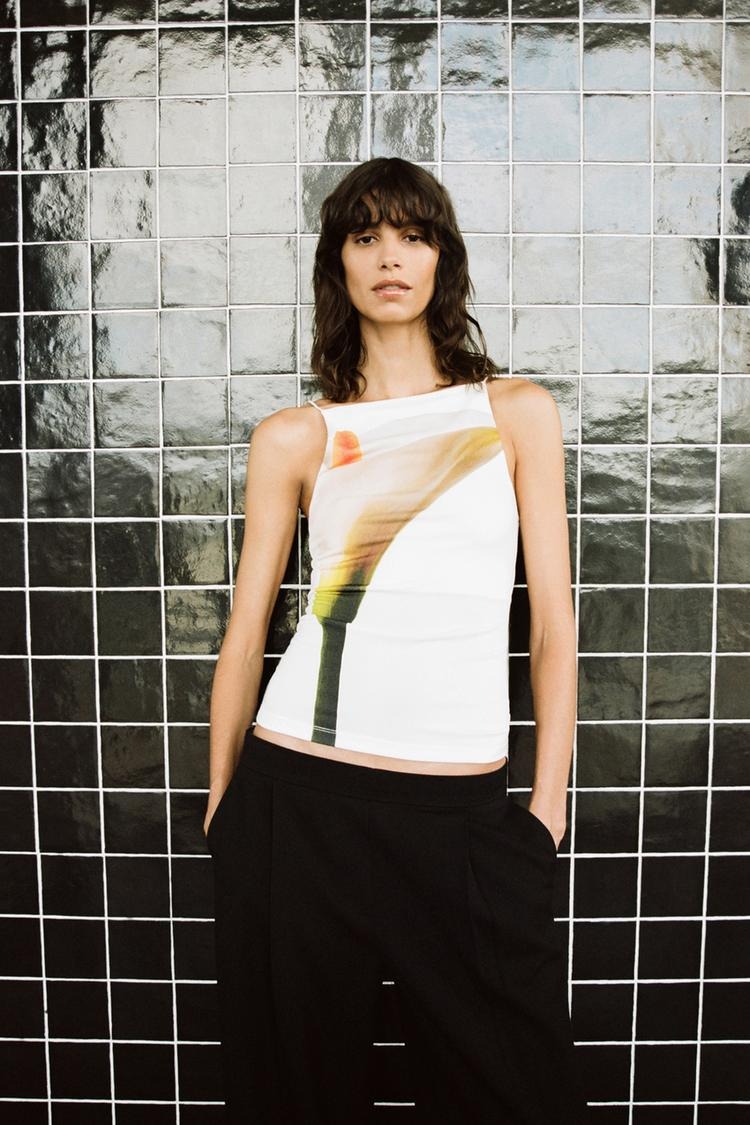 Zara Floral Print Halter Top