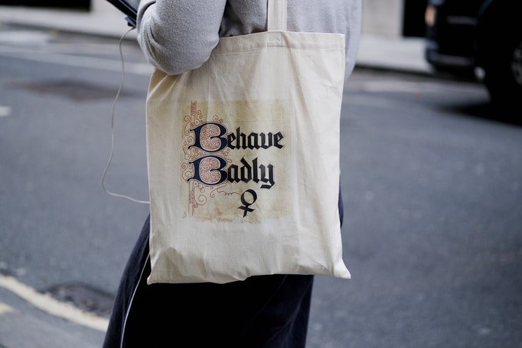 tote bag with words