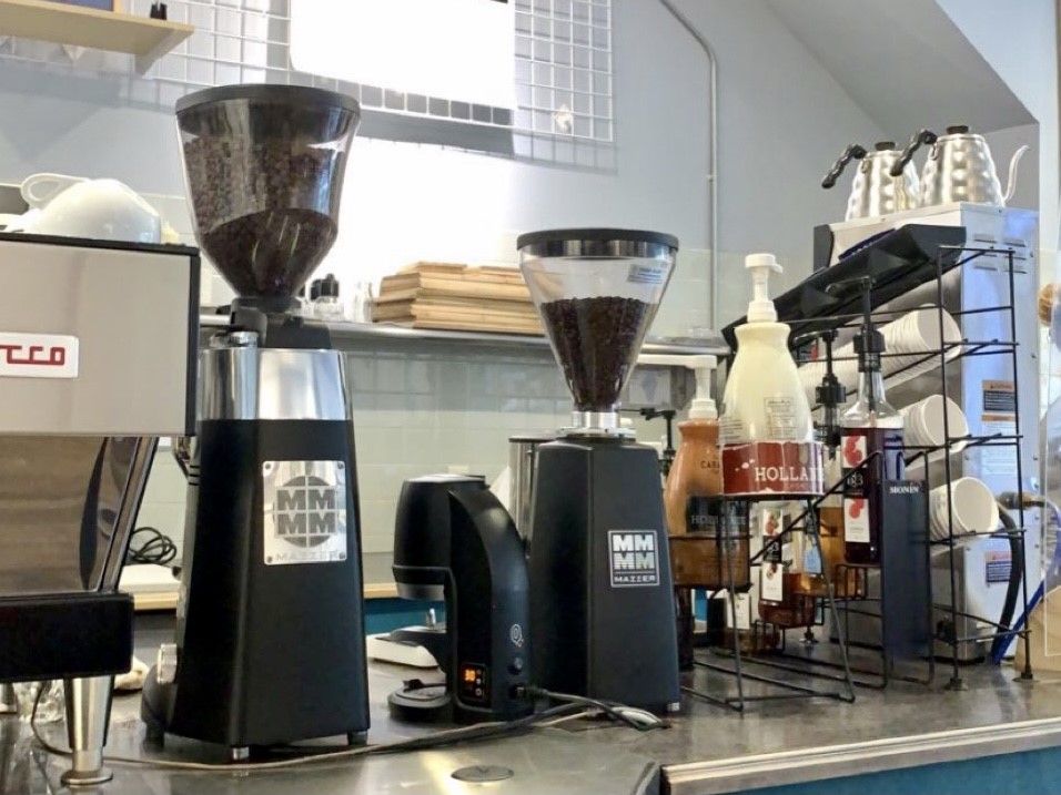 Coffee bar at CoffeeHound Uptown Normal