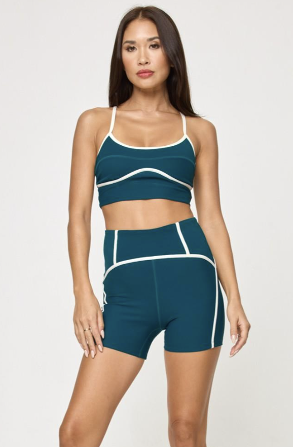 LSPACE workout set in teal