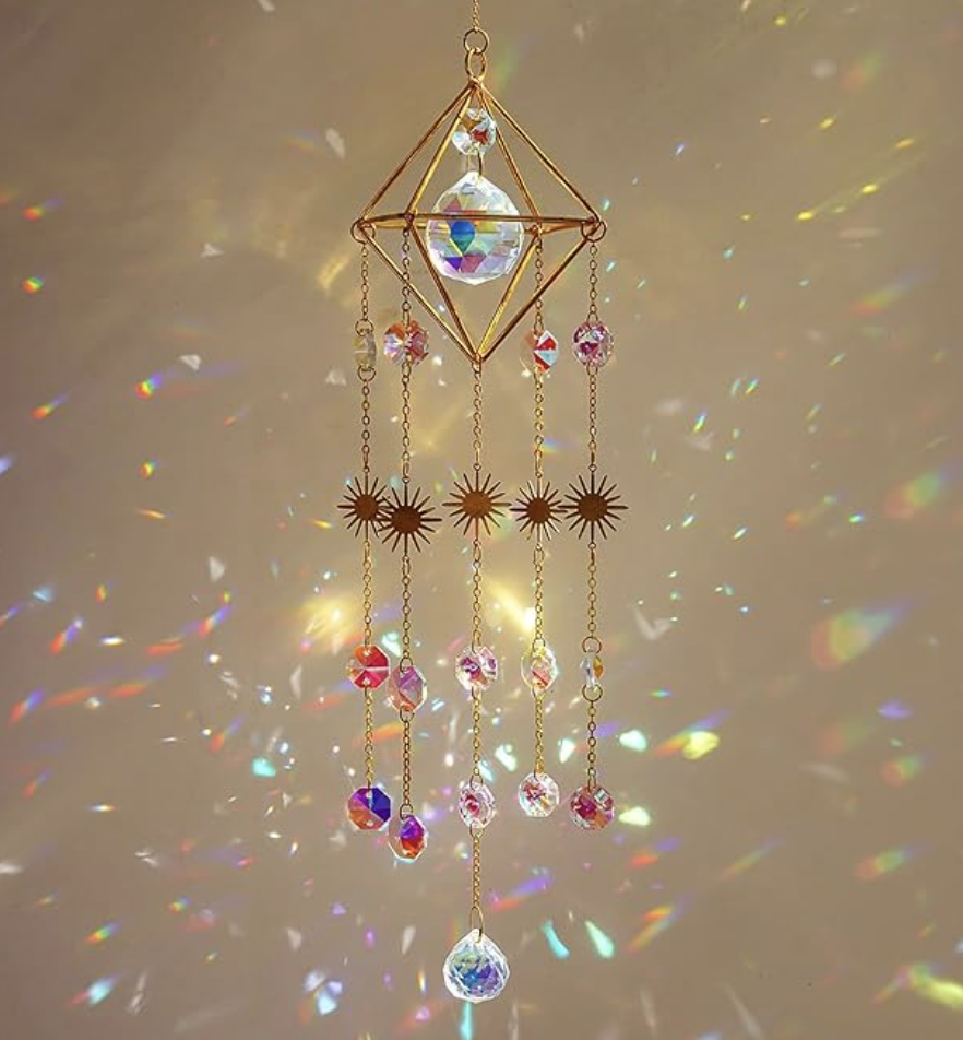 HDCRYSTALGIFTS Colorful Crystals Suncatcher
