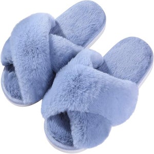 evshine fuzzy slippers