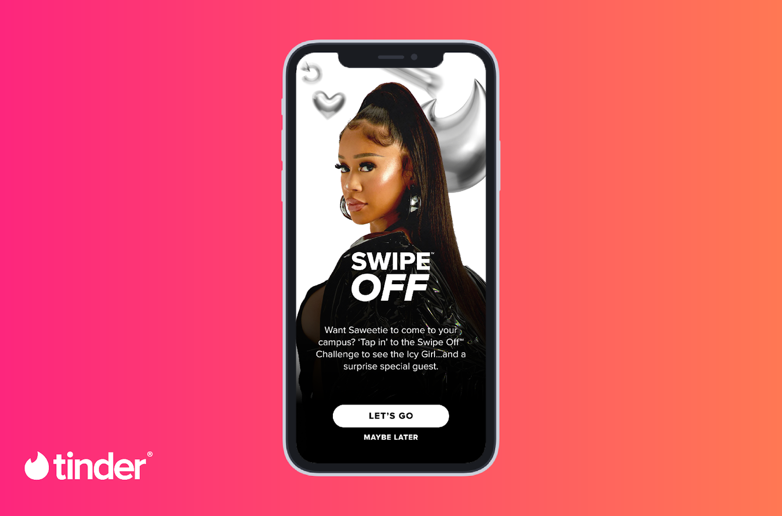 Saweetie\'s new campaign for Tinder U.