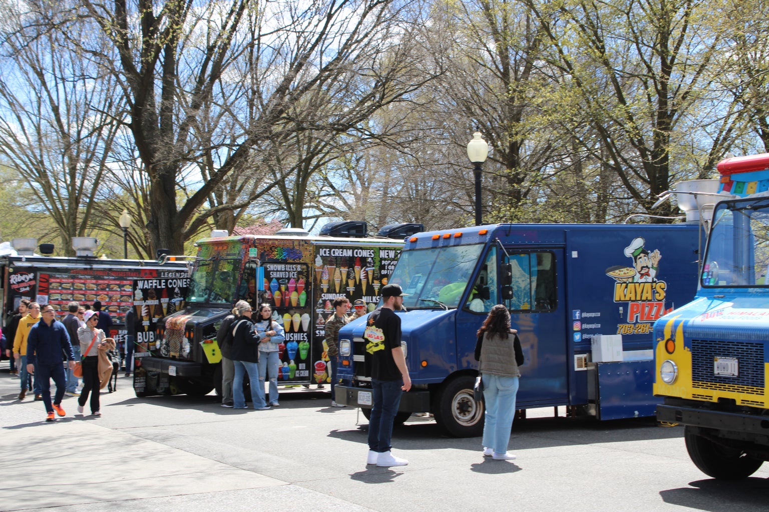 Food trucks at the National Cherry Blossom Festival.