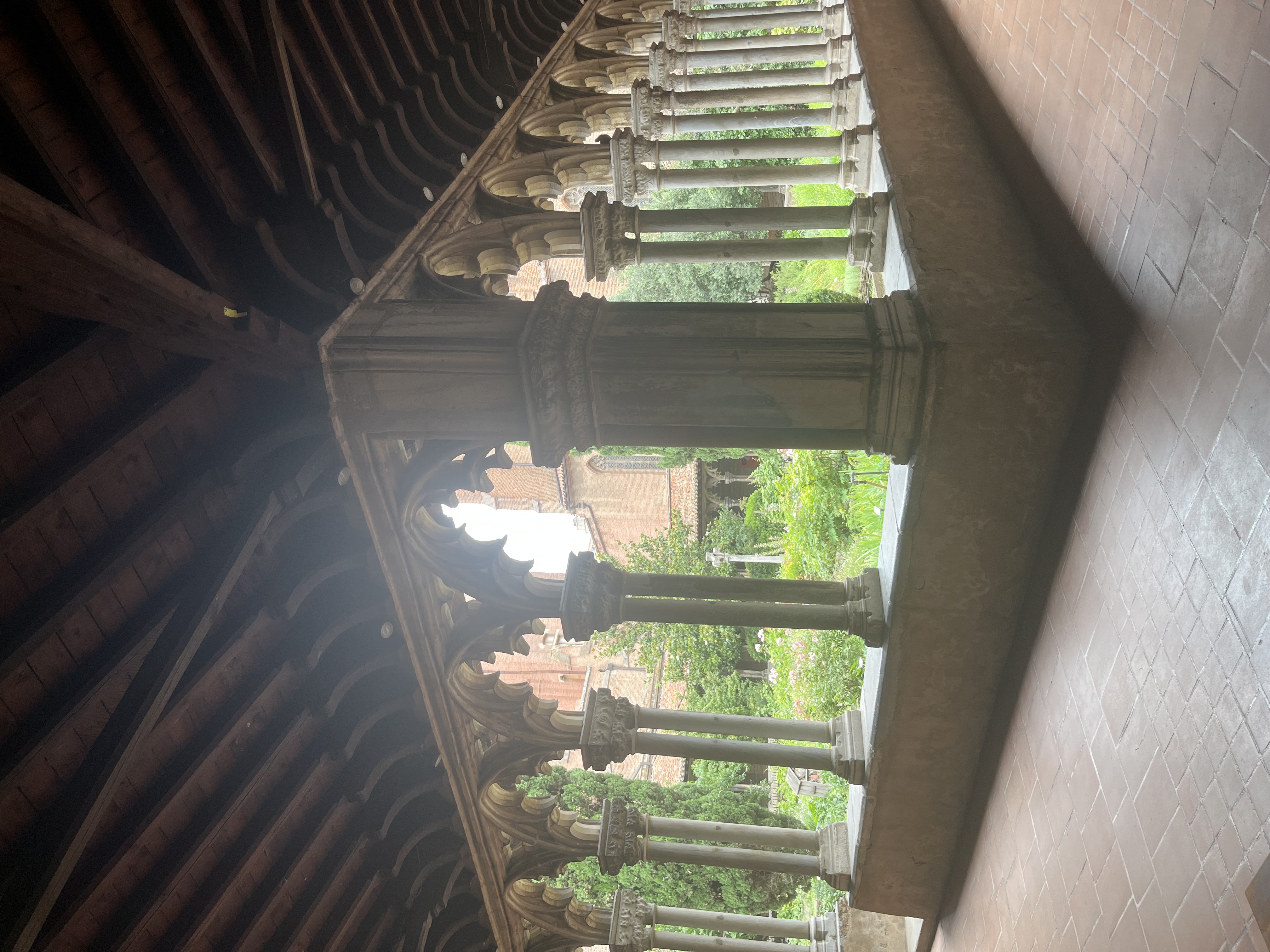 Courtyard of Musee des Augustins in Toulouse, France