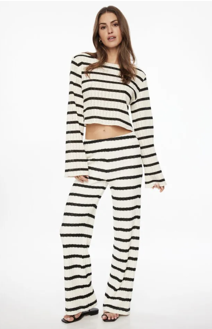 Dynamite Clothing Crewneck Crochet Top