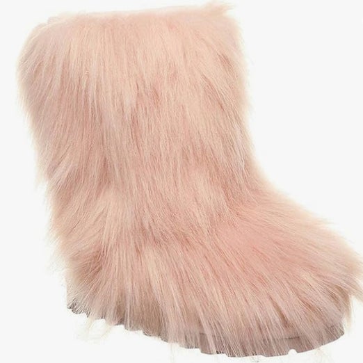 Marquette faux 2025 fur fuzzy boots