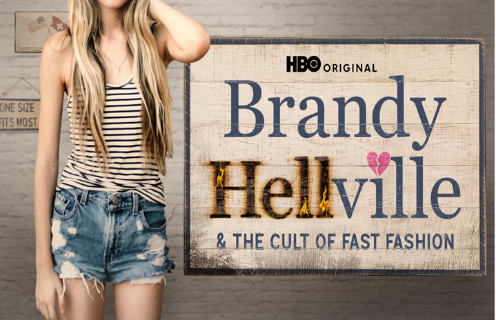 The cover of the Brandy Helville & The Cult of Fast Fashion on HBO