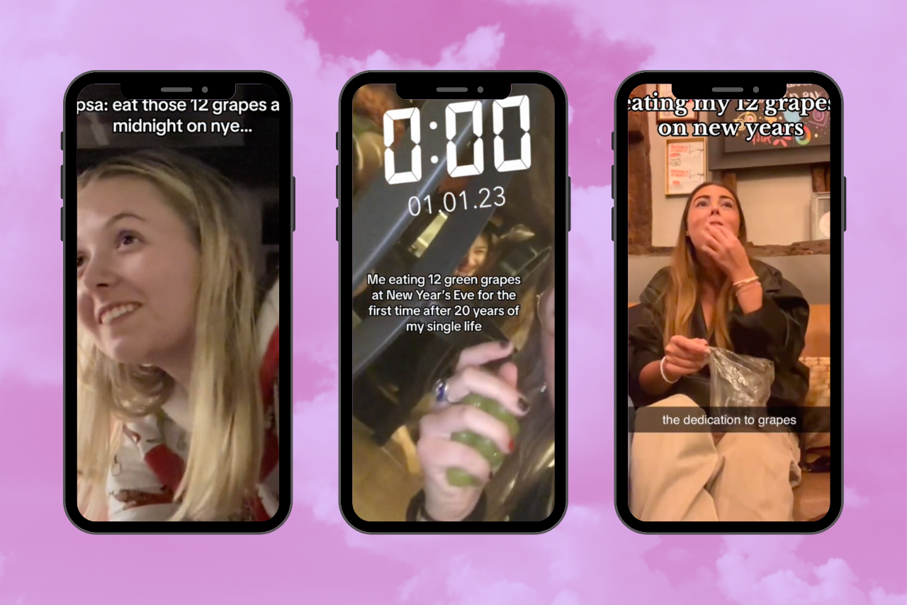 12 grapes at midnight trend on TikTok
