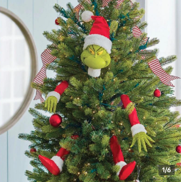 grinch christmas tree decor tiktok shop
