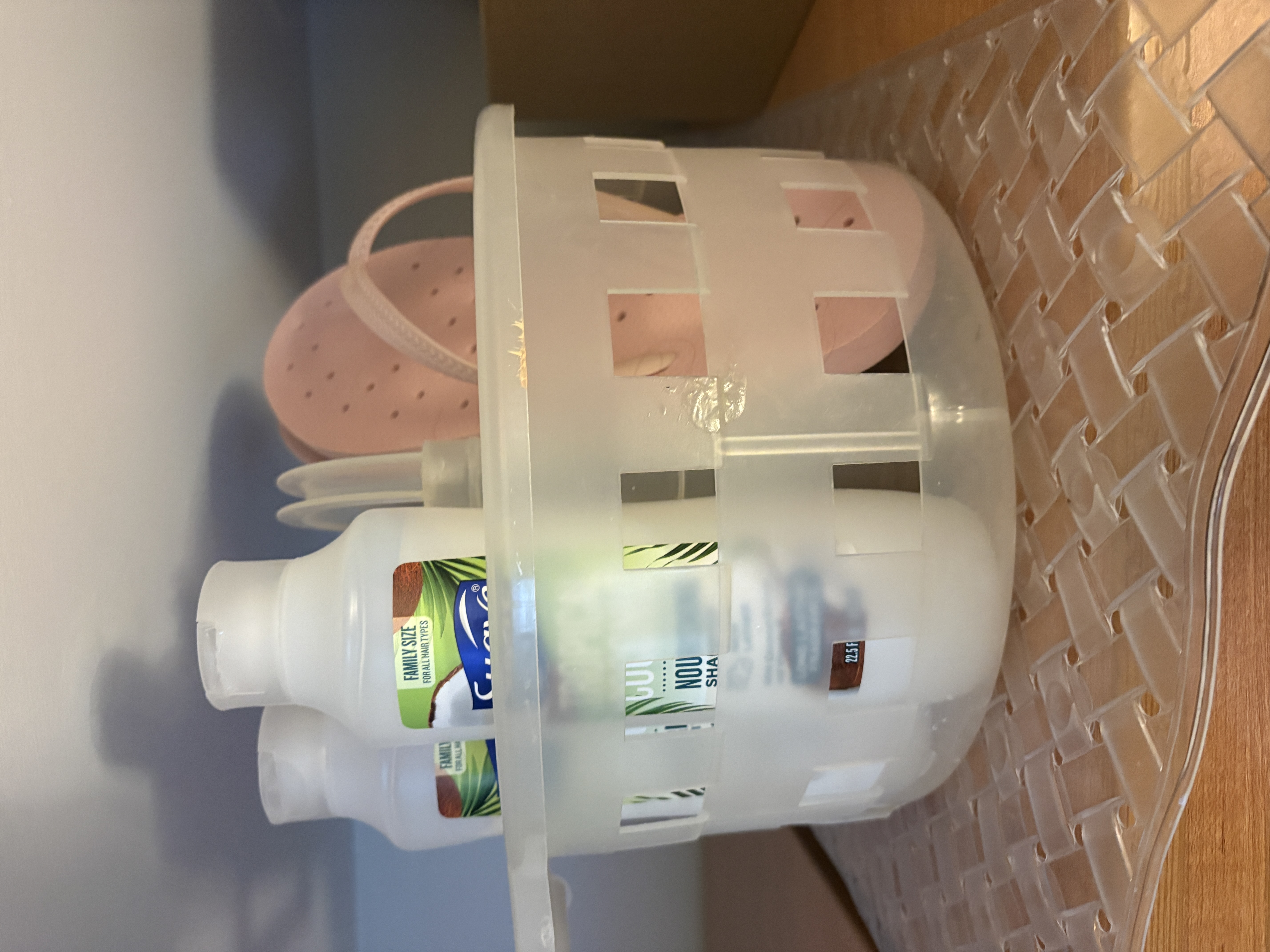 Shower caddy in my freshman dorm