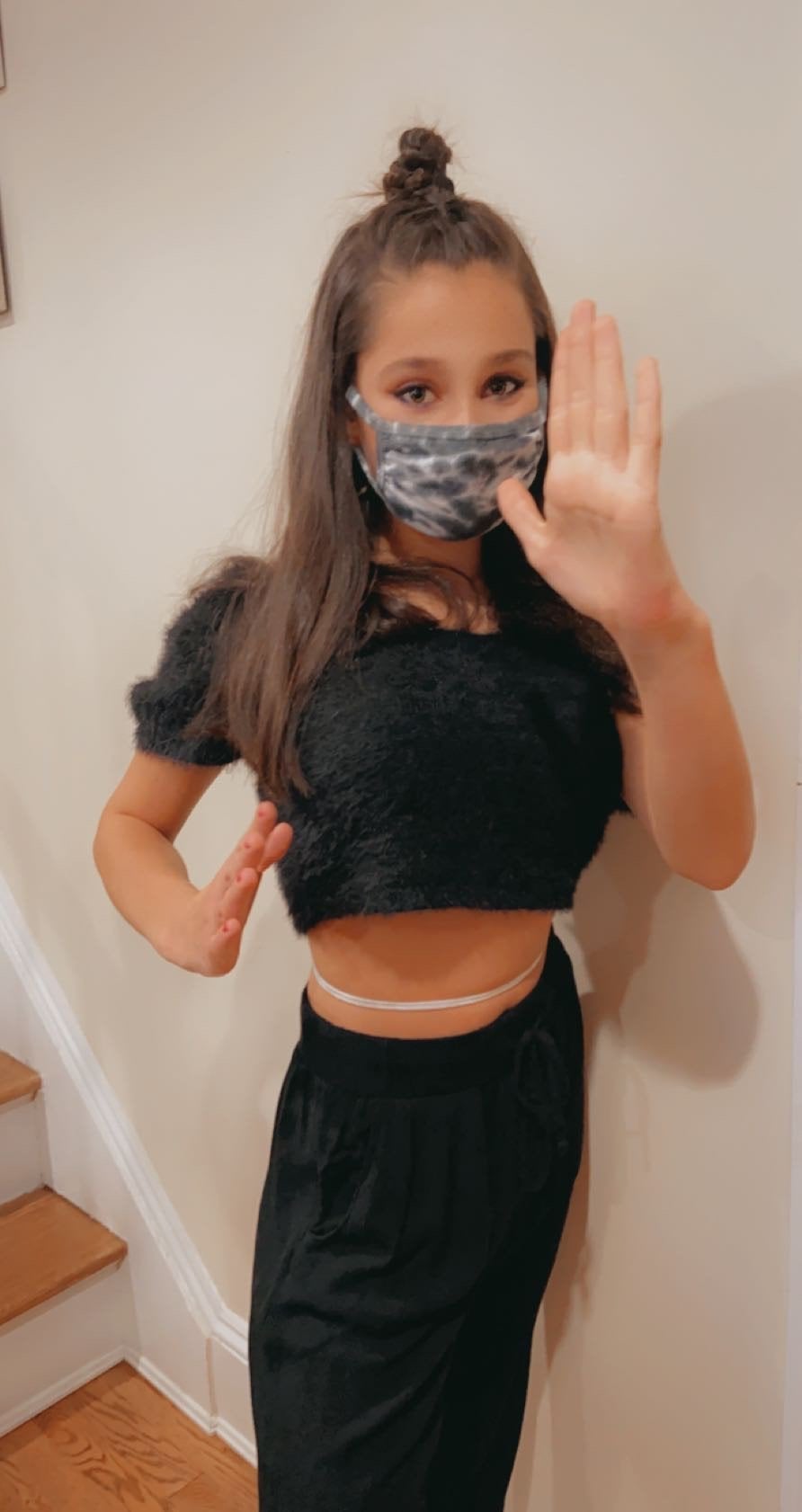Girl in DIY Ninja Costume