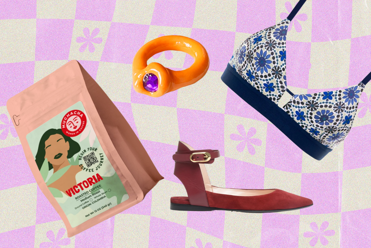 coffee, ring, bralette, shoe