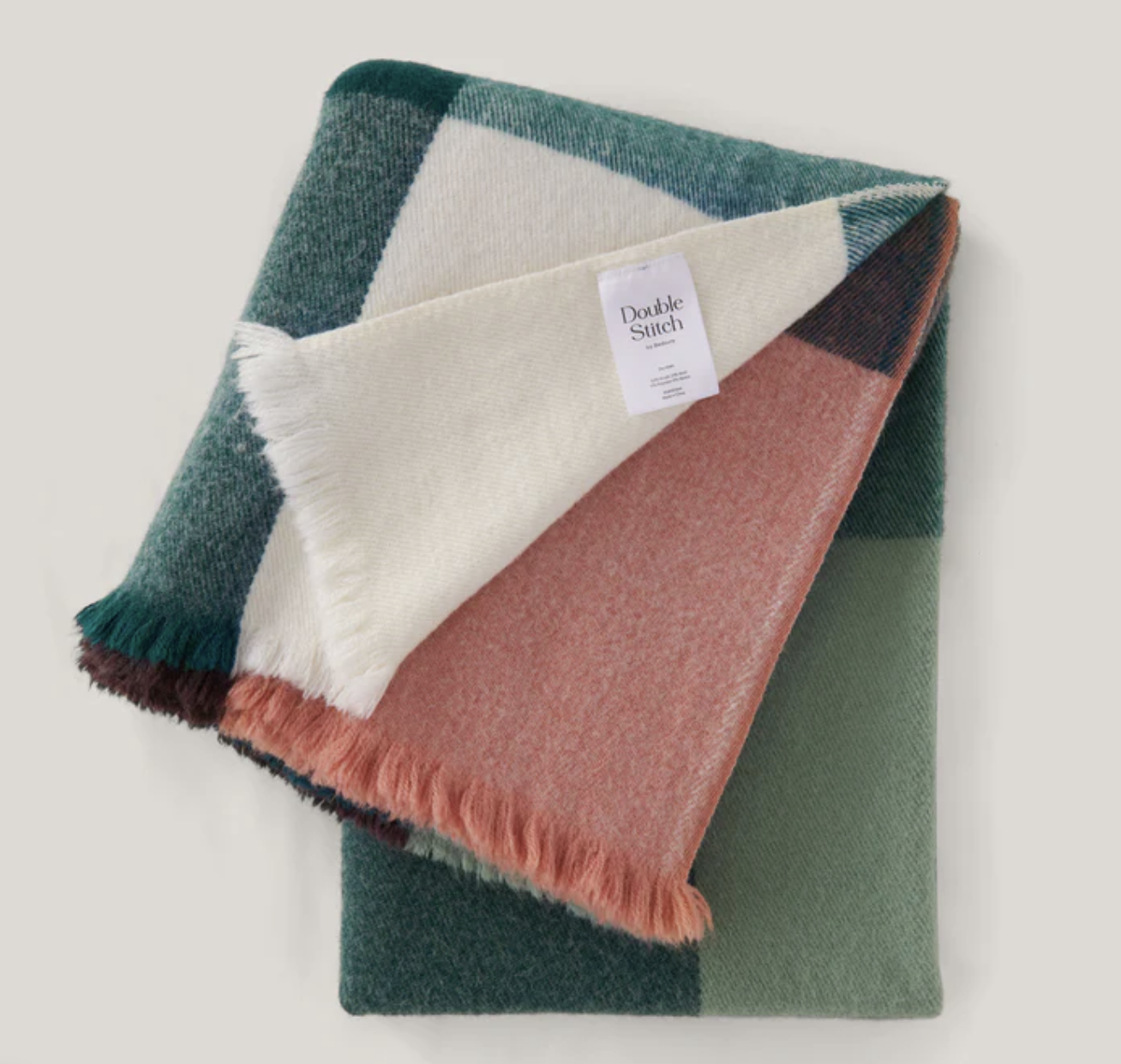 Throw Blanket Plaid by Double Stitch