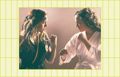 Peyton List & Mary Mouser as Tory & Sam in \'Cobra Kai\'