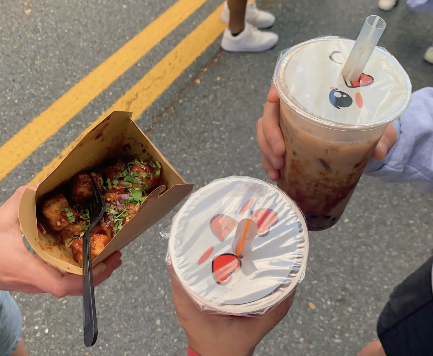 tofu and bubble tea